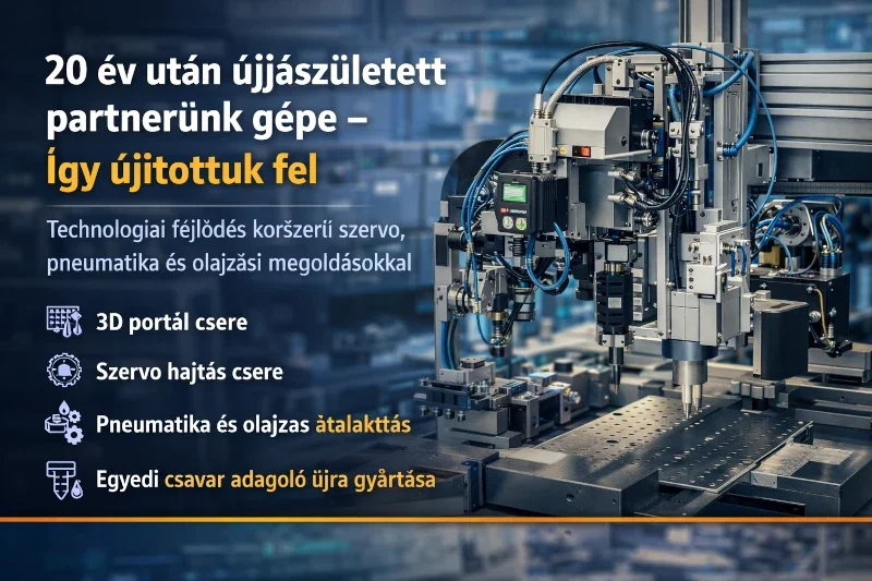 20 év után újjászületett partnerünk gépe - Így újítottuk fel